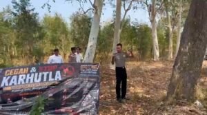 Kolaborasi Polres Ponorogo bersama Lintas Sektor Cegah Karhutla Sisir Kawasan Rawan Kebakaran